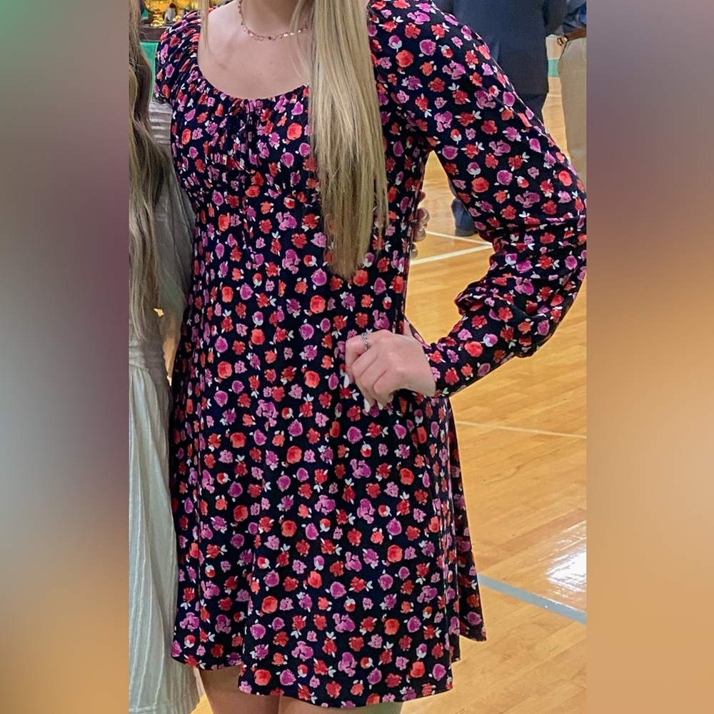 Floral Long Sleeve Dress